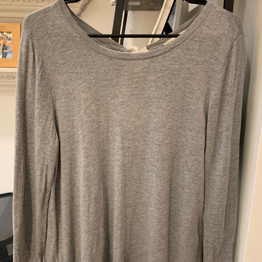 Loft sweater with sheer back detail